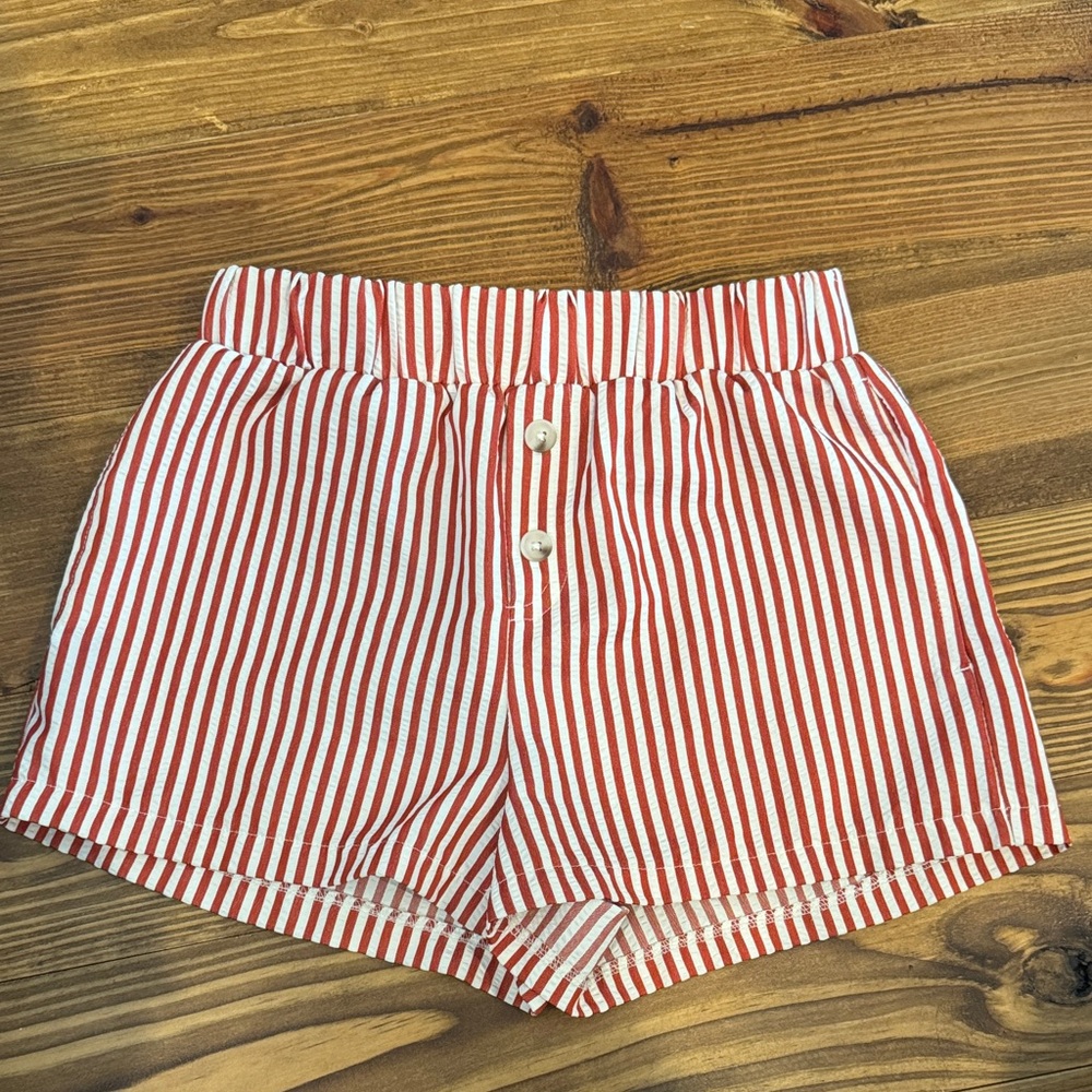 Chic Striped High Waist Women's Shorts